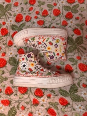 Fruits and Florals Platform High Top Converse